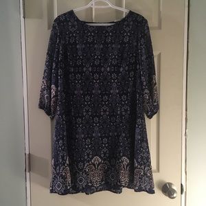 Cute Patterned Midi Dress